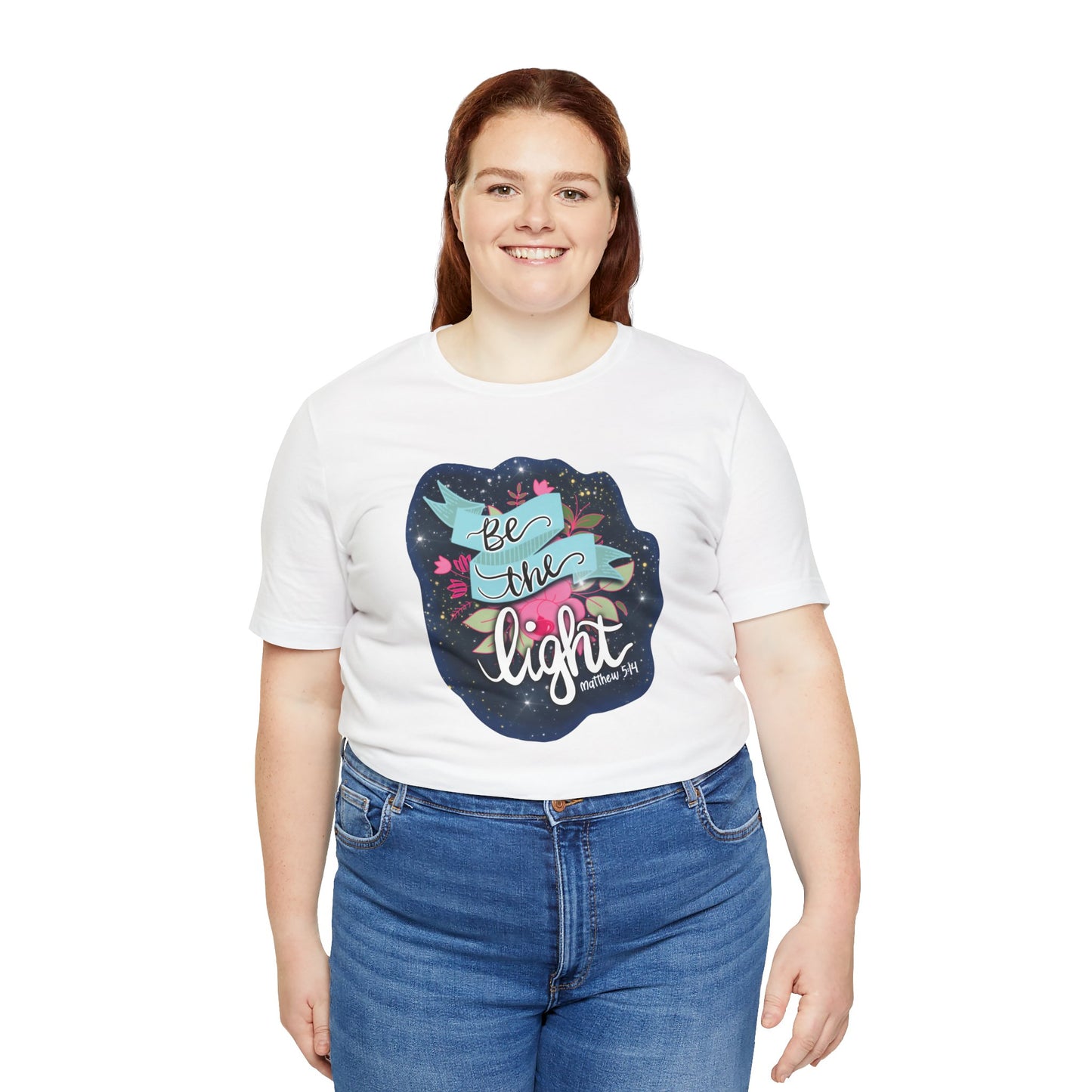 Be The Light Design Jersey Short Sleeve Tee
