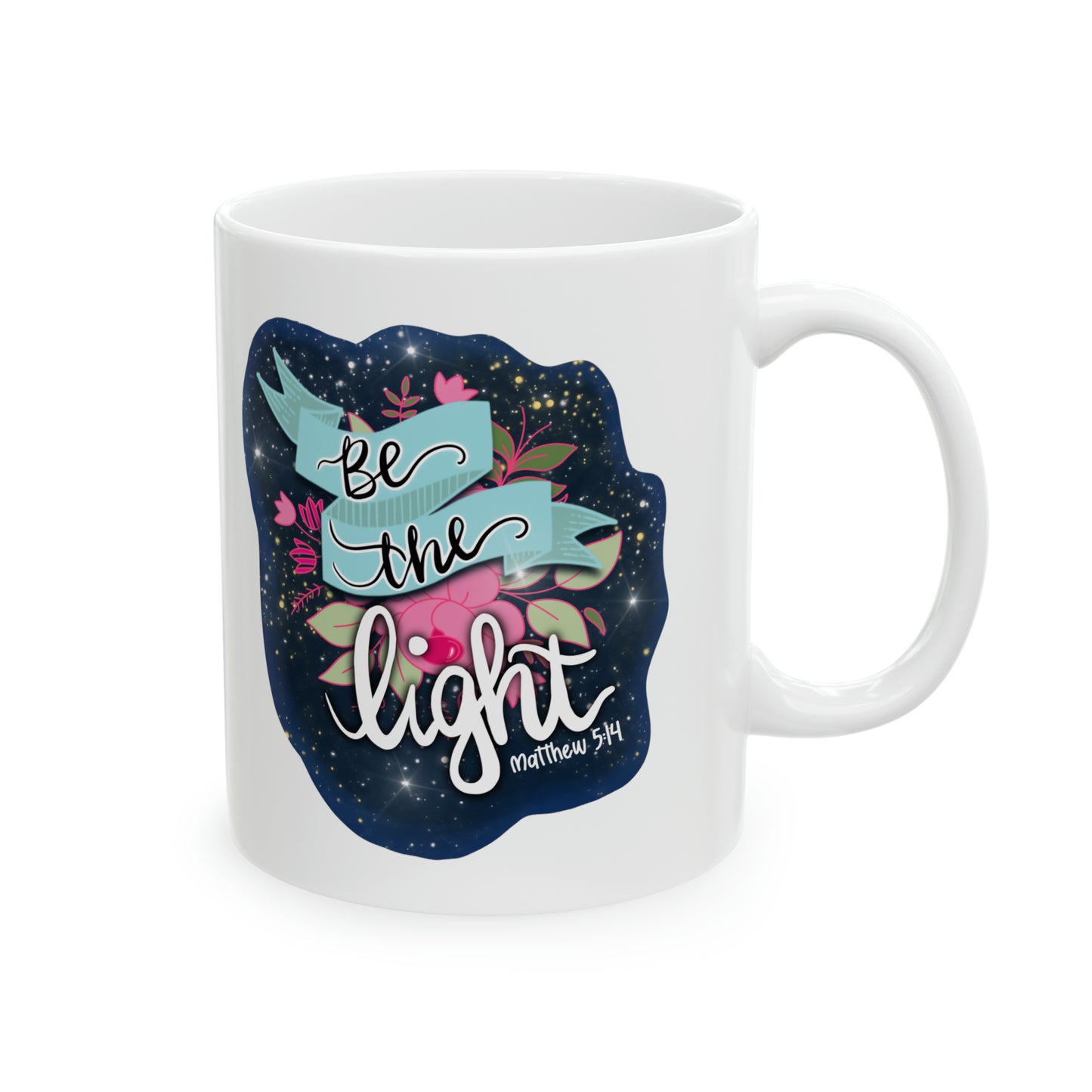 Be The Light Design Ceramic Mug, 11oz